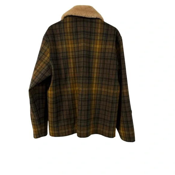 NWT PENDLETON MENS PLAID SILVERTON  XL Plaid Jacket with Faux Fur Collar - Picture 2 of 9